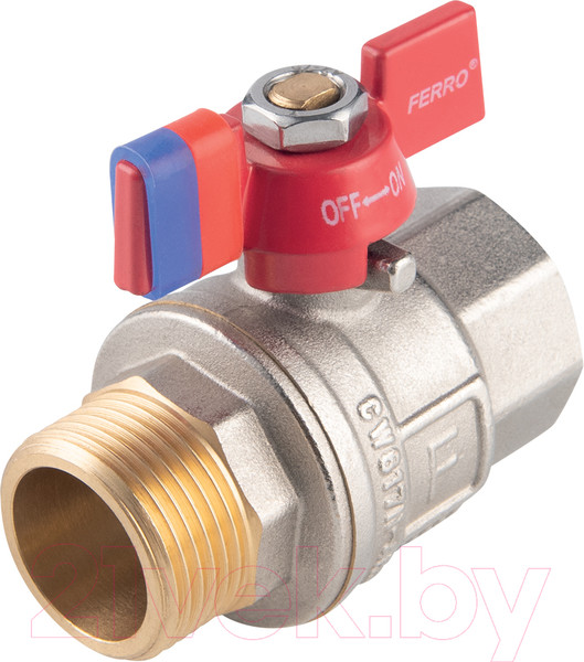 Изображение товара Шаровой кран Ferro F-Power НР-ВР 3/4" KFPM21 (бабочка)