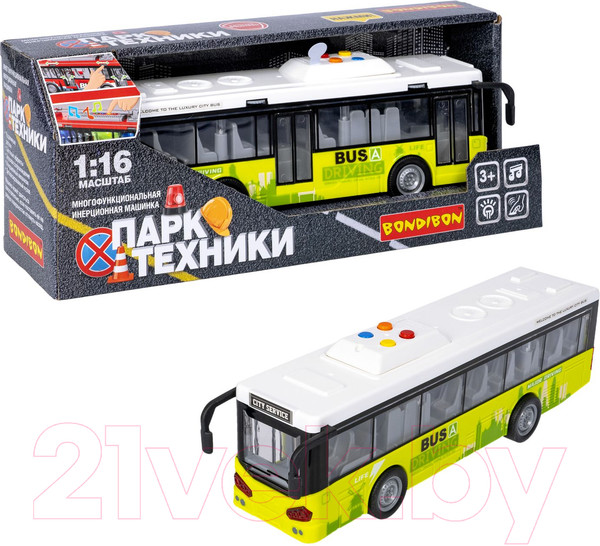 Изображение товара Автобус игрушечный Bondibon Парк техники / ВВ5938