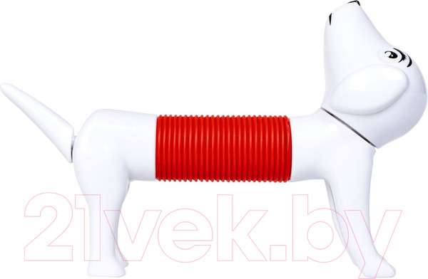 Изображение товара Игрушка антистресс Bondibon Собачка трубочка / ВВ5756 (белый/красный)