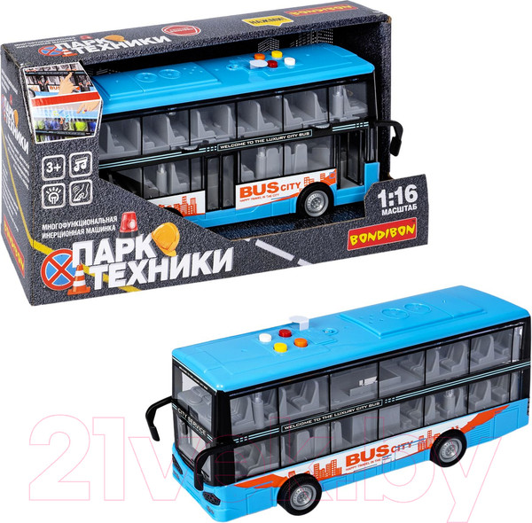 Изображение товара Автобус игрушечный Bondibon Парк техники / ВВ5940