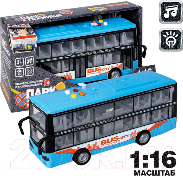 Изображение товара Автобус игрушечный Bondibon Парк техники / ВВ5940