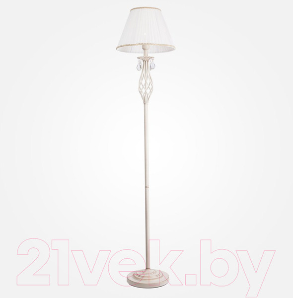 Изображение товара Торшер Евросвет Amelia 10073/1 (бело-золотой/прозрачный хрусталь)