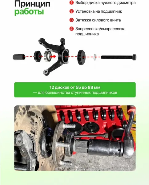 Изображение товара Набор автоинструмента RockForce RF-924T1 (15477)