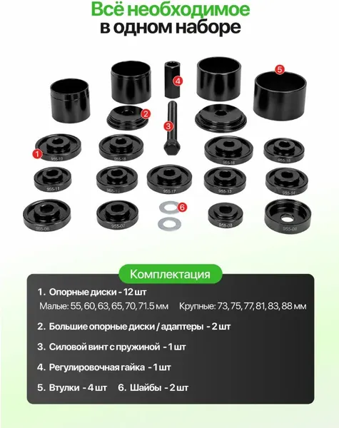 Изображение товара Набор автоинструмента RockForce RF-924T1 (15477)