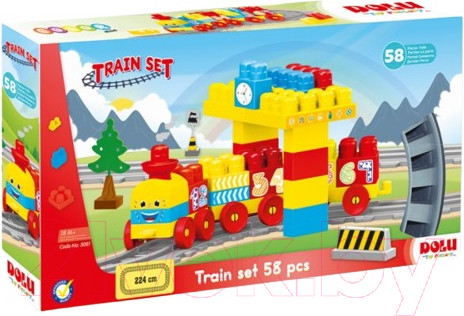 Изображение товара Конструктор Dolu Train Blocks / 5081 (58эл)