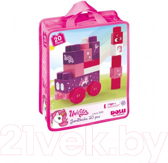 Изображение товара Конструктор Dolu Unicorn Mega Blocks / 2550 (20эл)