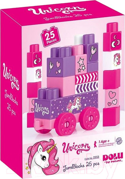 Изображение товара Конструктор Dolu Unicorn Mega Blocks / 2553 (25эл)