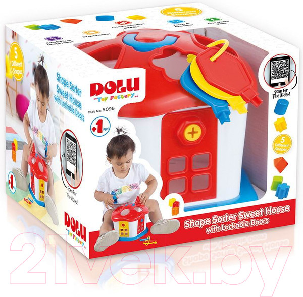Изображение товара Сортер Dolu Логика-сортер Сладкий домик / 5096