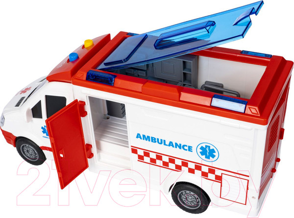 Изображение товара Автобус игрушечный Bondibon Парк техники. Скорая помощь / ВВ5941