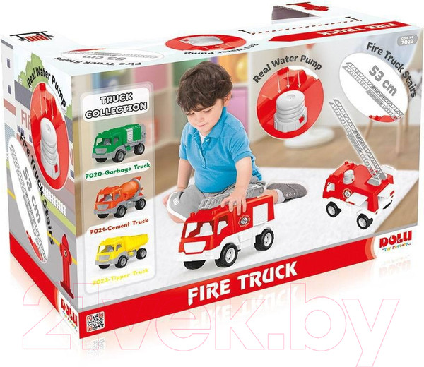 Изображение товара Автомобиль игрушечный Dolu Пожарная машина с водяной помпой / 7022