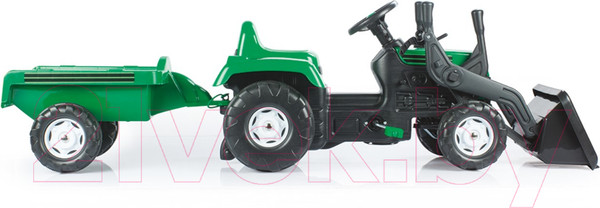 Изображение товара Каталка детская Dolu Ranchero с прицепом и ковшом / 8048 (зеленый)