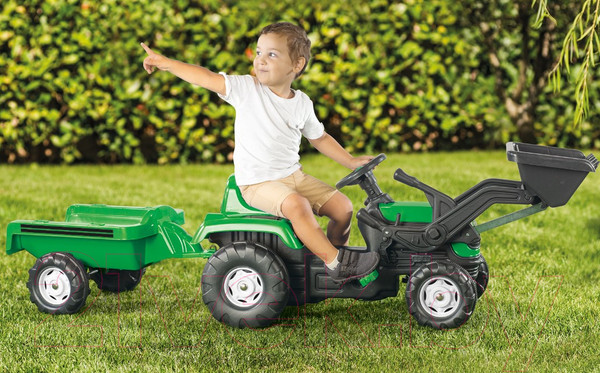 Изображение товара Каталка детская Dolu Ranchero с прицепом и ковшом / 8048 (зеленый)