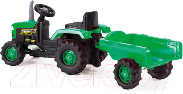 Изображение товара Каталка детская Dolu С прицепом / 8053 (зеленый)