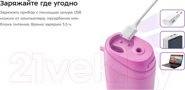 Изображение товара Ирригатор Kitfort KT-2945-1 (розовый)