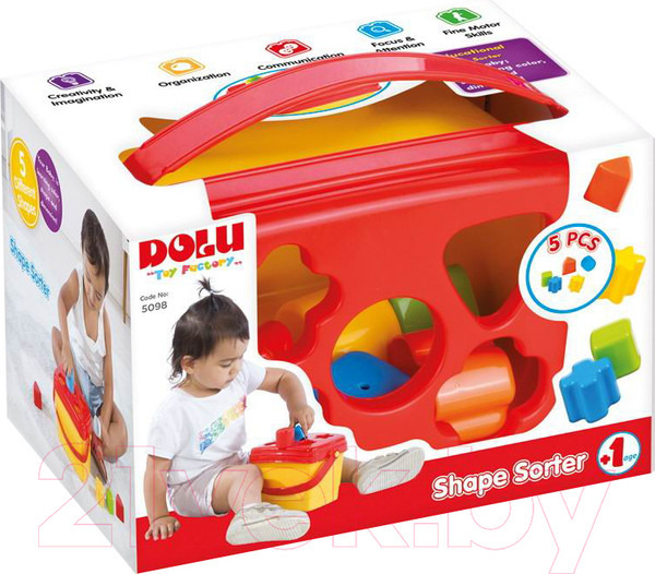Изображение товара Сортер Dolu Логика-сортер Ведерко / 5098