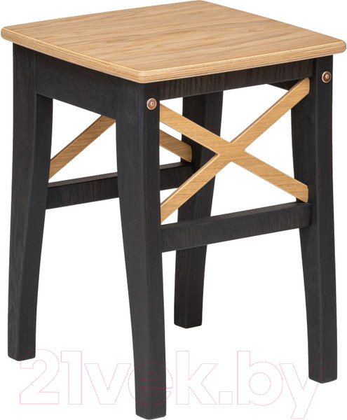 Изображение товара Табурет Folium Марк 1 / T1O269395/O4902R (черный/шпон дуба)