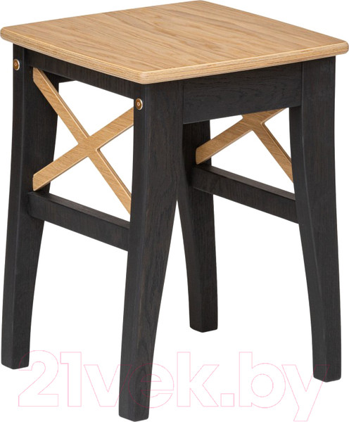 Изображение товара Табурет Folium Марк 1 / T1O269395/O4902R (черный/шпон дуба)