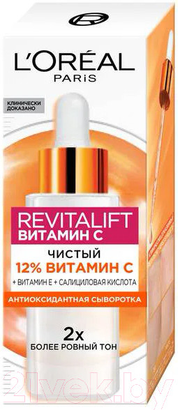 Изображение товара Сыворотка для лица L'Oreal Paris Revitalift с 12% чистым Витамином С (30мл)