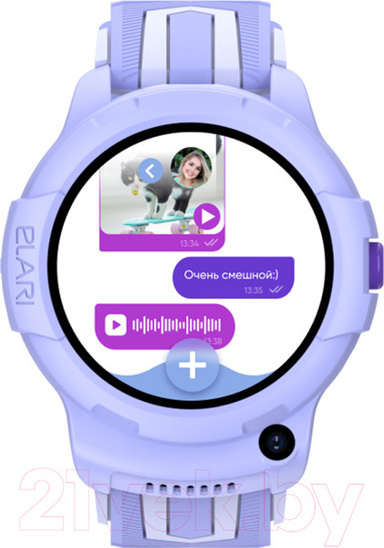 Изображение товара Умные часы детские Elari Kidphone 4G Wink (сиреневый)
