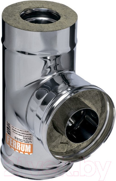 Изображение товара Тройник для дымохода Ferrum 90° 304/0.8мм Ф150x210 / f4452