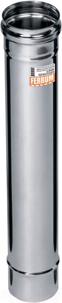 Изображение товара Труба дымохода Ferrum 0.5м Ф150 / f0928 (304/0.8 мм)