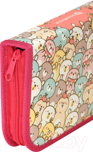 Изображение товара Пенал Schoolformat Милые медвежата / ПТК2-ММД (розовый)