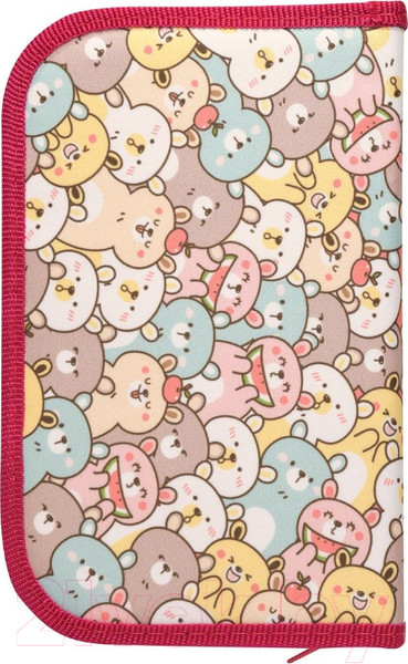 Изображение товара Пенал Schoolformat Милые медвежата / ПТК2-ММД (розовый)