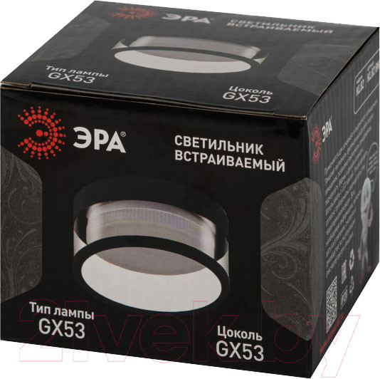 Изображение товара Точечный светильник ЭРА KL82 BK / Б0058400 (черный)