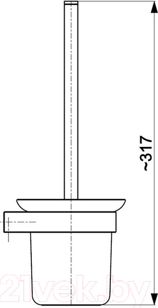 Изображение товара Ершик для унитаза Armatura 864-031-00 (хром)
