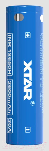 Изображение товара Аккумулятор XTAR Li-ion INR18650H 20A