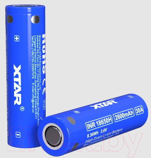 Изображение товара Аккумулятор XTAR Li-ion INR18650H 20A