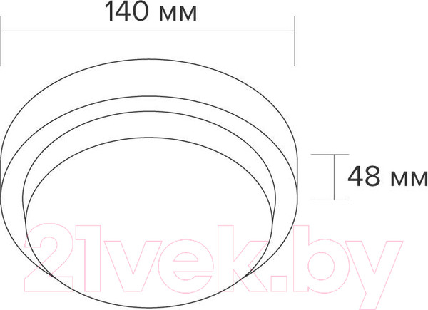 Изображение товара Светильник ЖКХ Wolta LCL04-8W-R01-4K