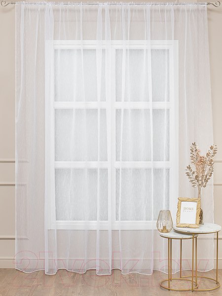 Изображение товара Гардина Amore Mio Органза Rain Organza-01 400x270 / 64888 (белый)