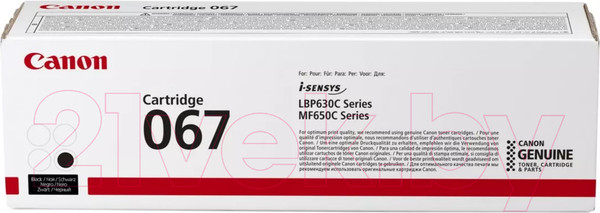 Изображение товара Картридж Canon 067Bk (5102C002)