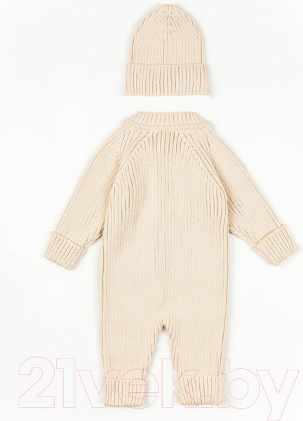 Изображение товара Комбинезон для малышей Amarobaby Pure Love Tot / AB-OD22-PLT501/33-68 (молочный, р. 68)