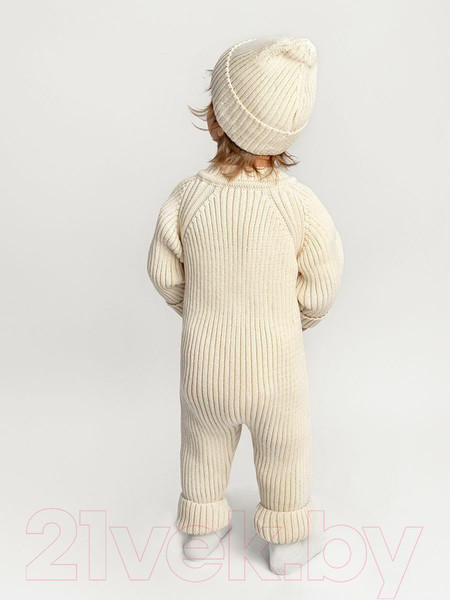 Изображение товара Комбинезон для малышей Amarobaby Pure Love Tot / AB-OD22-PLT501/33-68 (молочный, р. 68)