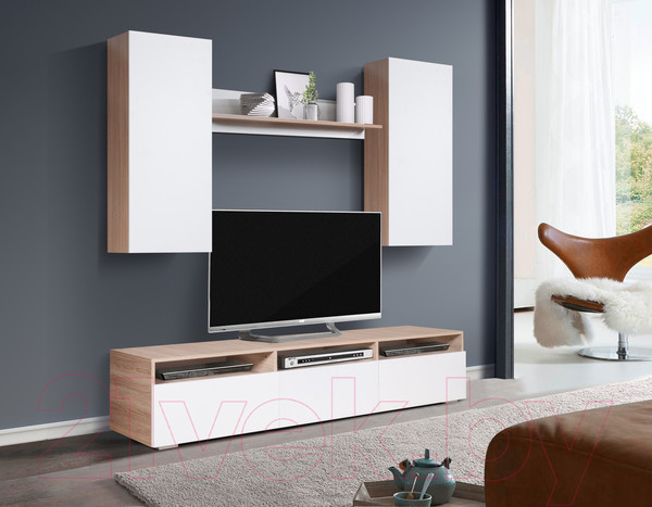 Изображение товара Тумба Мебель-Класс Сити-1 (белый/дуб сонома)