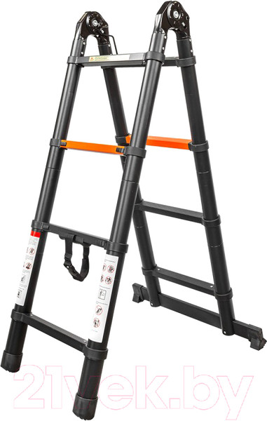 Изображение товара Телескопическая лестница RockForce RF-UP130-M