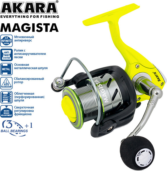 Изображение товара Катушка безынерционная Akara Magista AFM 2000 3+1bb / AFM2000-4