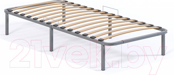 Изображение товара Односпальная кровать Домаклево София 90x200 (серый)
