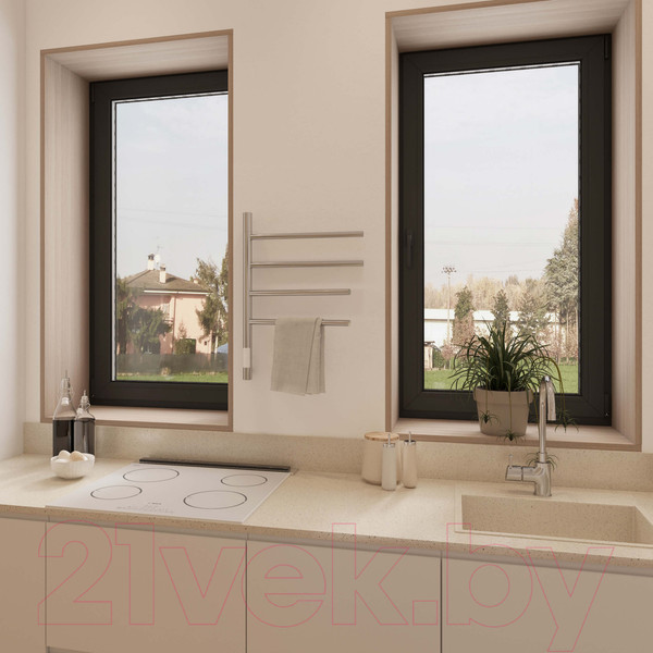 Изображение товара Полотенцесушитель электрический Gloss & Reiter E2.L.43x60.F4 (таймер)