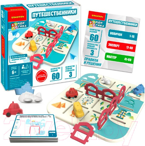 Изображение товара Развивающая игра Bondibon Путешественники / ВВ5863