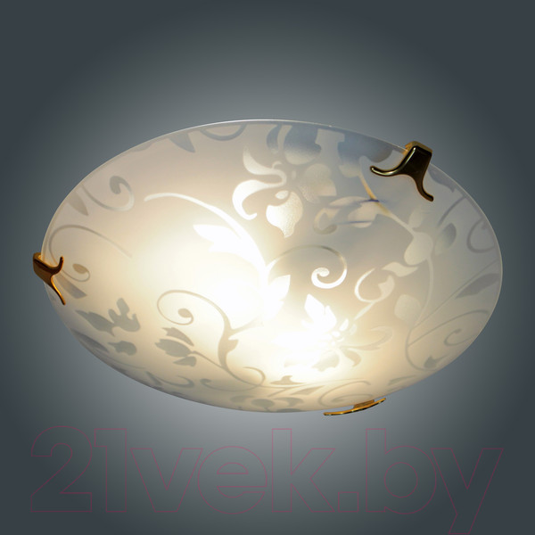 Изображение товара Светильник Элетех Эрика 300 НПБ 01-2х60-139 М16 (матовый белый/золото)