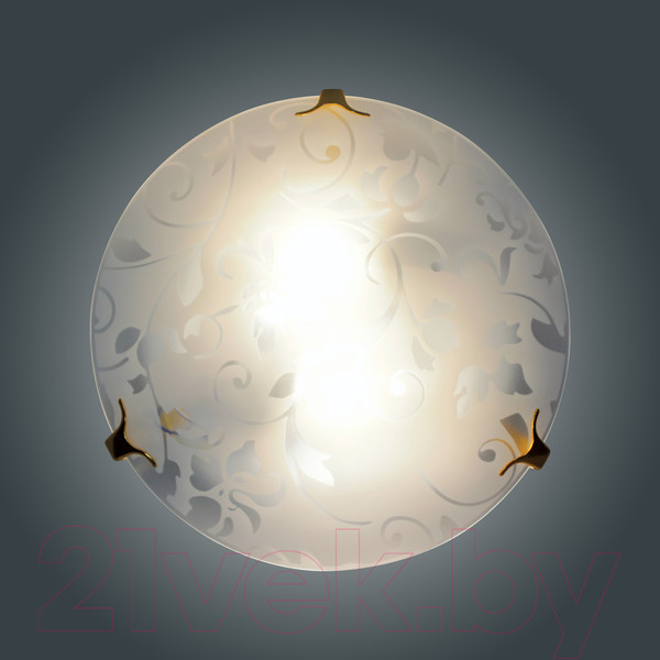 Изображение товара Светильник Элетех Эрика 300 НПБ 01-2х60-139 М16 (матовый белый/золото)