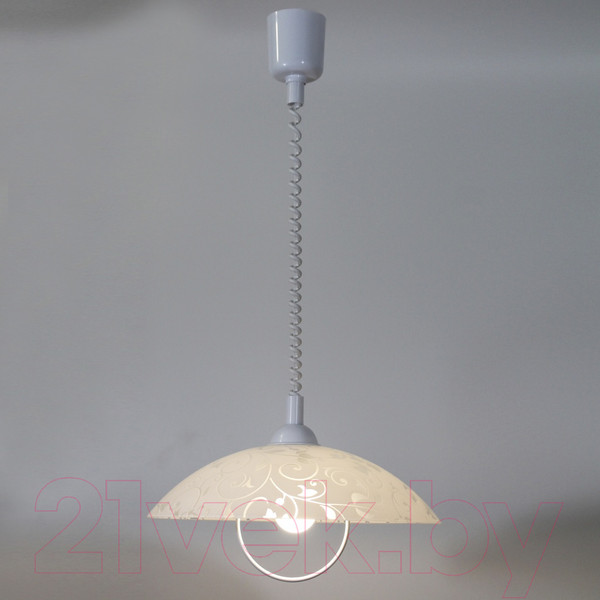 Изображение товара Потолочный светильник Элетех Эрика 410 НСБ 72-60 М52 / 1005159637 (матовый белый)