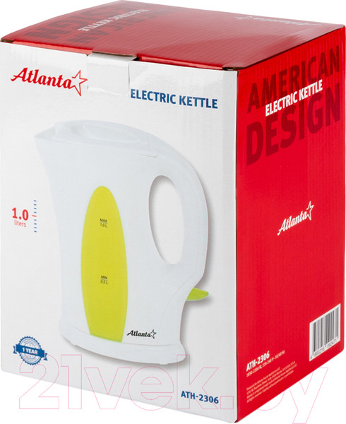 Изображение товара Электрочайник Atlanta ATH-2306 (зеленый)