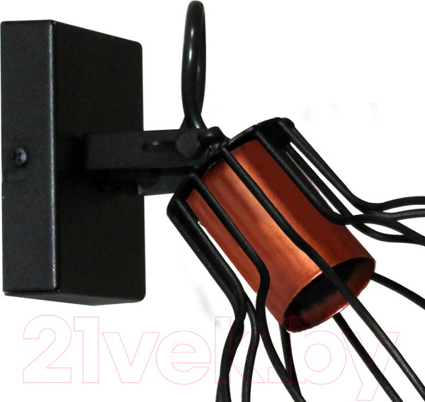 Изображение товара Бра Элетех Эстель 511 НББ 01-60-160 Е27 / 1005404799 (черный муар/медь)