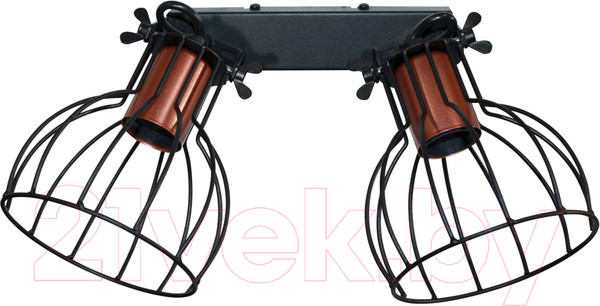 Изображение товара Бра Элетех Эстель 521 НББ 01-2х60-111 Е27 / 1005404800 (черный муар/медь)