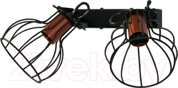 Изображение товара Бра Элетех Эстель 521 НББ 01-2х60-111 Е27 / 1005404800 (черный муар/медь)