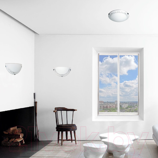 Изображение товара Бра Элетех Этруска 300/2 НББ 21-60 М19 / 1005206097 (матовый белый/металлик)